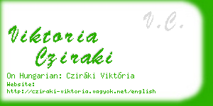 viktoria cziraki business card